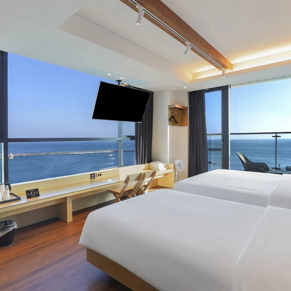 Nampo Ocean2Heaven Multi-Person Ocean View Twin Room with Balcony (Real Photos)