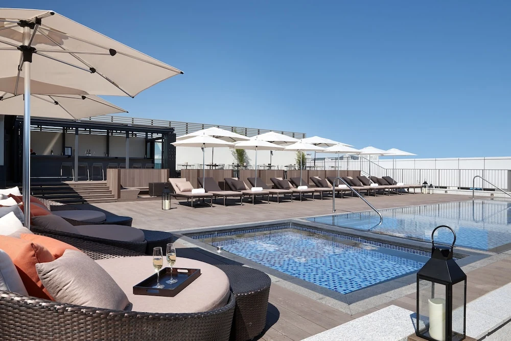 Shilla Stay Haeundae Rooftop Pool and lounger authentic photos