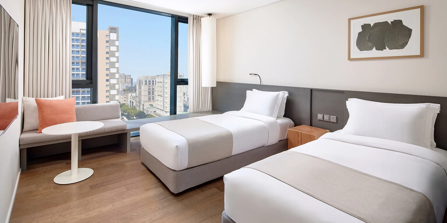 Shilla Stay Jeju 官方 Standard Twin 客房實景