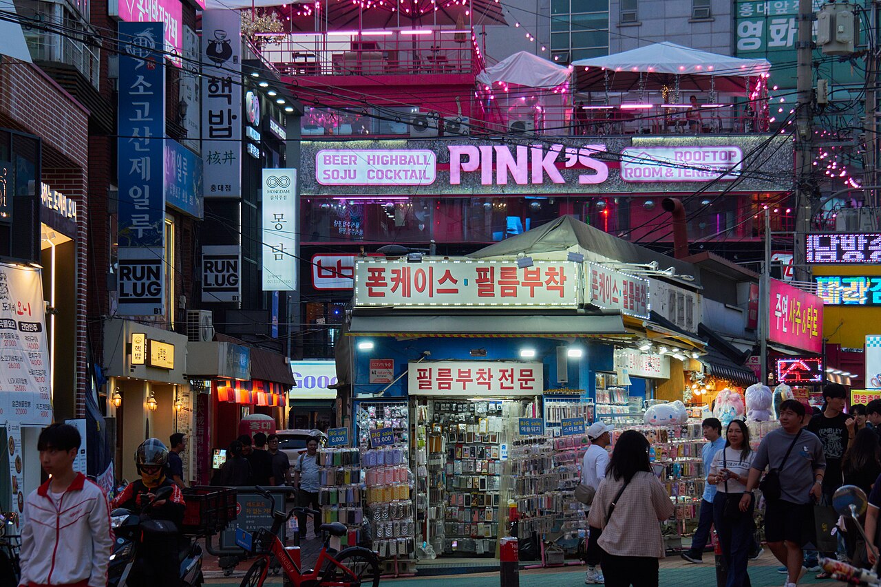 首爾弘大街區實景
